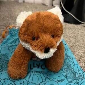 NWT Authentic Smudge Fox Jellycat Medium